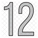 Numeros Dias 12 Icono