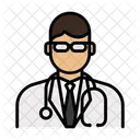 Docteur Homme Medical Avatar Icône