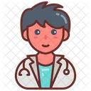 Doctor Medical Man Stethoscope Icon