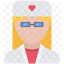 Doctor Gown Glasses Icon