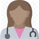 Doctor Female Health Care Icon