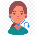 Woman Avatar Doctor Icon