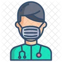 Doctor Surgeon Face Mask Icon