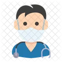 Avatar Man Nurse Icon