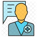 Doctor Consulting Physician Icon