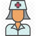 Doctor Female Assistant Nurse Icon