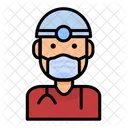 Doctor Medical Staff Mask Icon