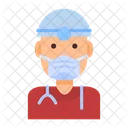 Doctor Medical Staff Mask Icon