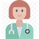 Doctor Female Physician Icon