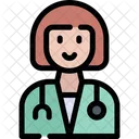 Doctor Female Physician Icon