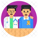 Doctor With Patient Doctor And Patient Patient Doctor Together Icon