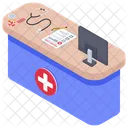 Doctor Desk Doctor Office Doctor Workstation Icon