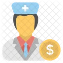 Doctor Nursing Salary Icon