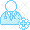 Doctor Hospital Patient Icon