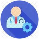 Doctor Hospital Patient Icon