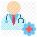 Doctor Hospital Patient Icon