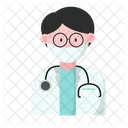 Doctor Man With Face Mask Doctor Man Icône