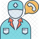 Doctor On Call Treatment Therapist Icon