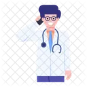 Person Doctor On Call Doctor On Phone Icon