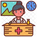Doctor On Duty Lady Doctor Girl Icon