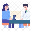 Doctor Patient Discussion Patient Conversation Doctor Patient Talk Icon