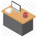 Drs Table Doctor Desk Work Surface Icon