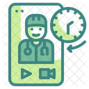 Doctor Video Call Time Doctort Icon