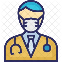 Doctor Wearing mask  Icon