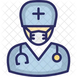 Doctor Wearing mask  Icon