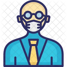 Doctor Wearing mask  Icon