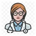 Doctor White Female  Icon