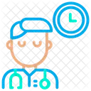 Doctor Clock Time Icon
