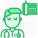 Doctor Phone Health Care Icon