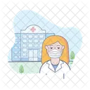 Doctora Clinica Medica Doctor Icon