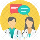Doctors Chat Conversation Communication Icon