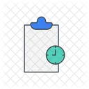 Document With A Clock Icon