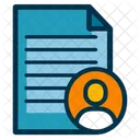 Document Icon With A Girl Character Icon
