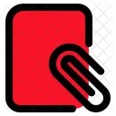Document File Paperclip Icon