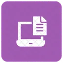 Document File Laptop Icon