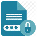 Document Paper Lock Icon