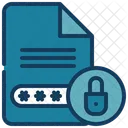 Document Paper Lock Icon