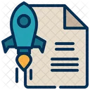 Document File Rocket Icon