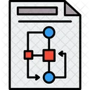 Document Flowchart Diagram Icon