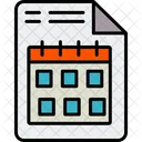 Document Schedule Date Icon