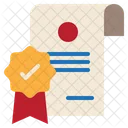 Document Certification Certificate Icon