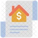 Real Estate Document Contract Icon