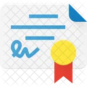 Document Certificate Certify Icon