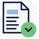 Document Approve Checkmark Icon