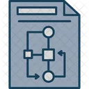 Document Organigramme Diagramme Icône