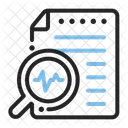 Document Analysis Magnifying Glass Icon